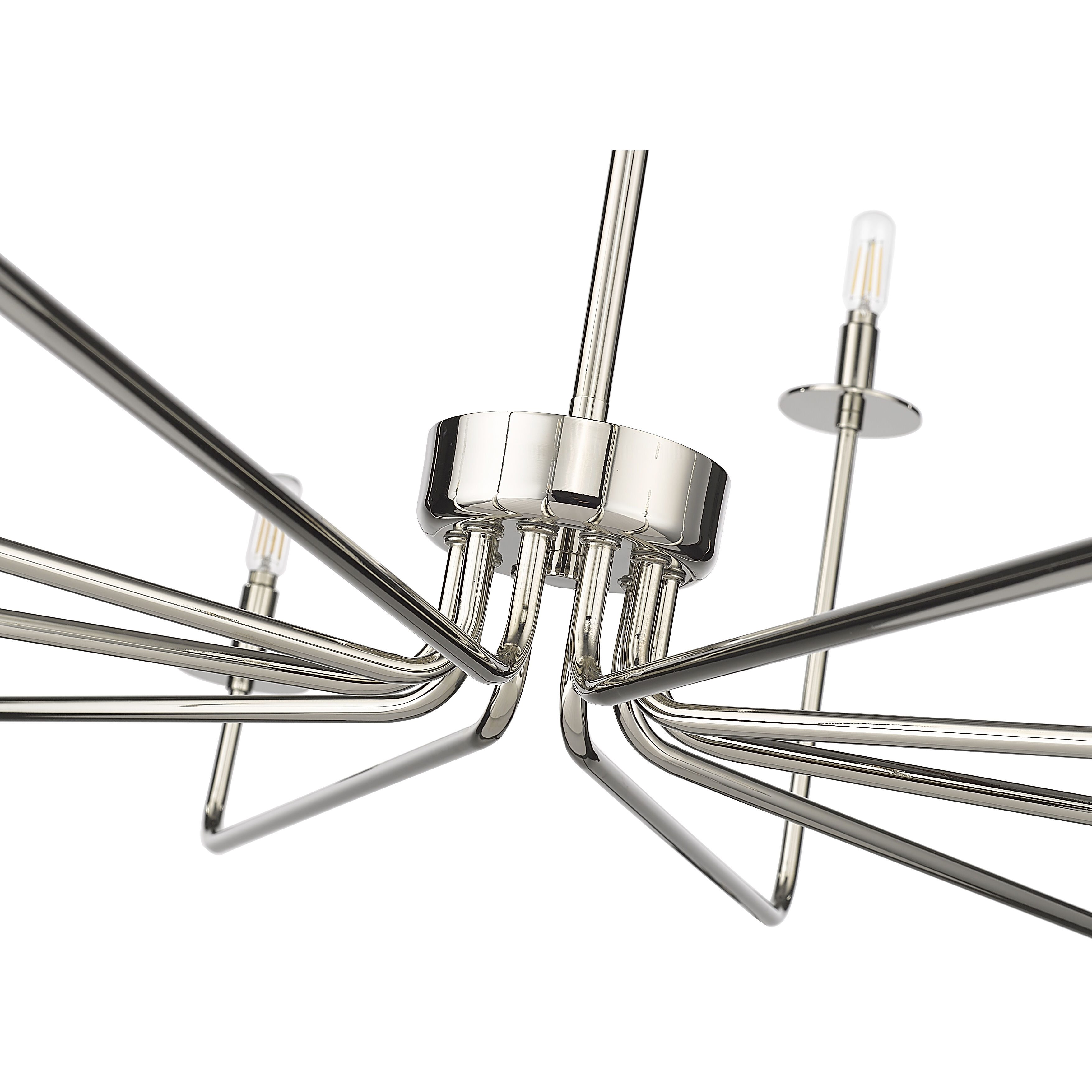 Marceline 10 Light 48 inch Polished Nickel Chandelier Ceiling Light